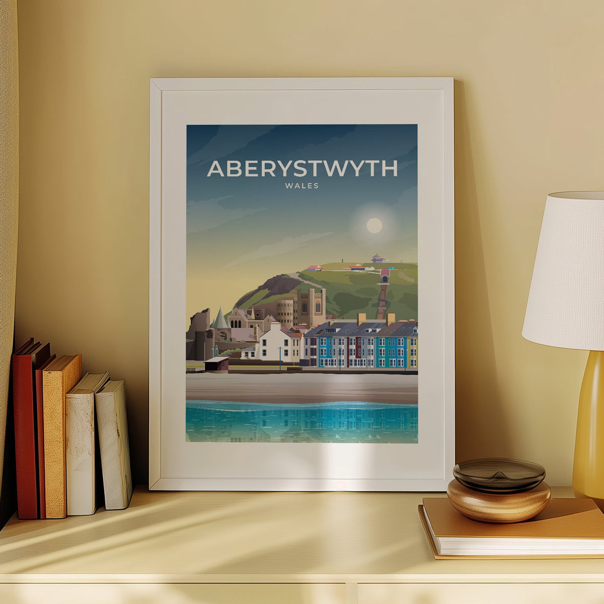 ABERYSTWYTH - WALES - LUSH VIEW PRINTS