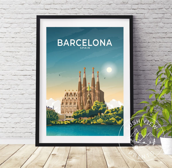 BARCELONA - SPAIN - LUSH VIEW PRINTS