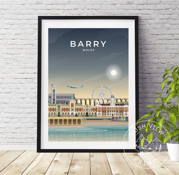 BARRY - WALES - LUSH VIEW PRINTS