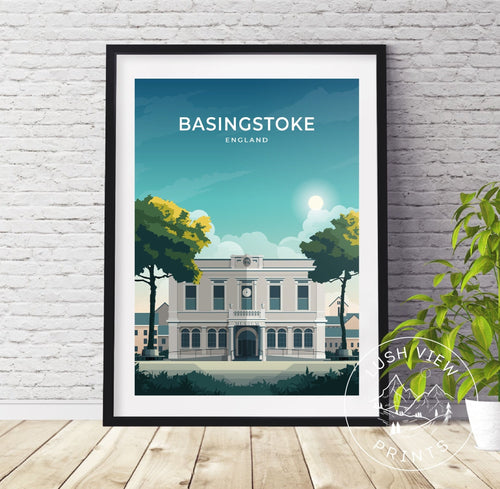 BASINGSTOKE PRINT | WALL ART - LUSH VIEW PRINTS