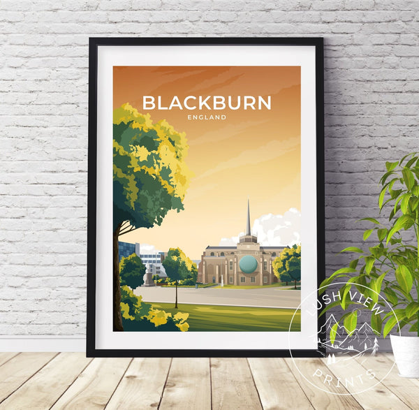 BLACKBURN - ENGLAND - LUSH VIEW PRINTS