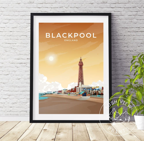 BLACKPOOL - ENGLAND - LUSH VIEW PRINTS