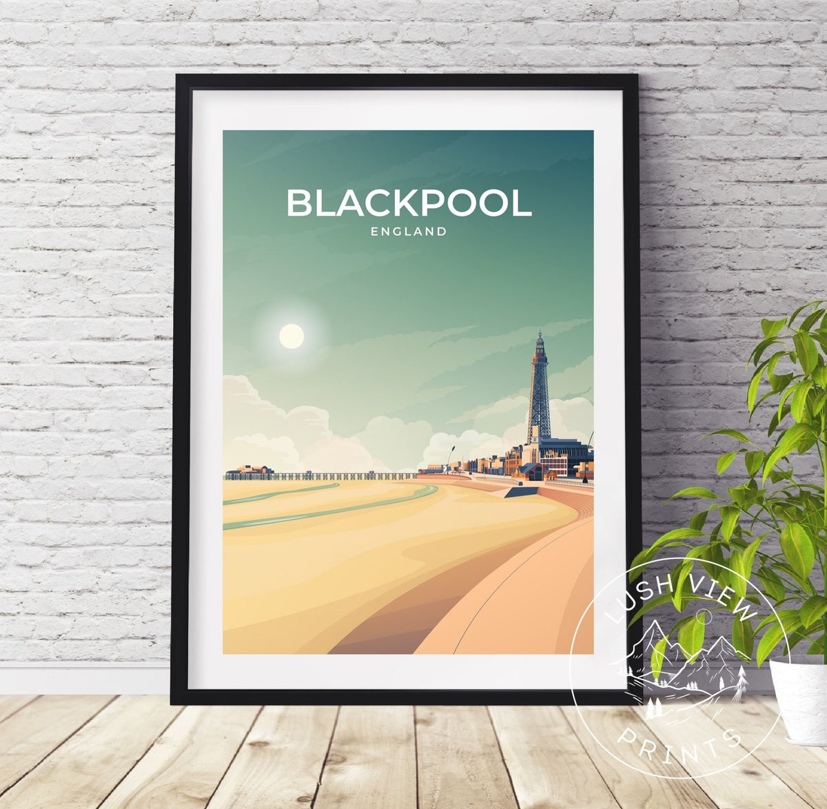 BLACKPOOL PRINT | WALL ART - LUSH VIEW PRINTS