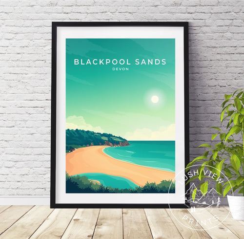 BLACKPOOL SANDS PRINT | WALL ART - LUSH VIEW PRINTS