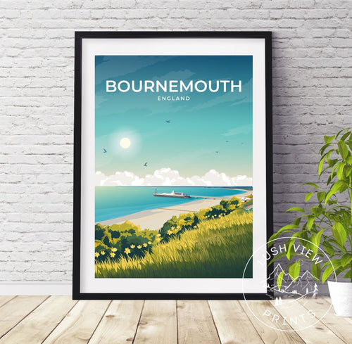 BOURNEMOUTH - ENGLAND - LUSH VIEW PRINTS