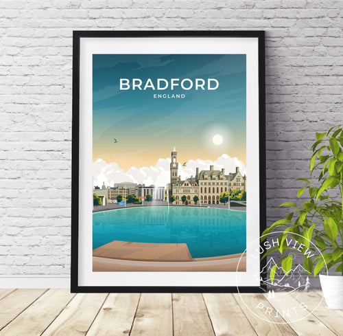 BRADFORD - ENGLAND - LUSH VIEW PRINTS