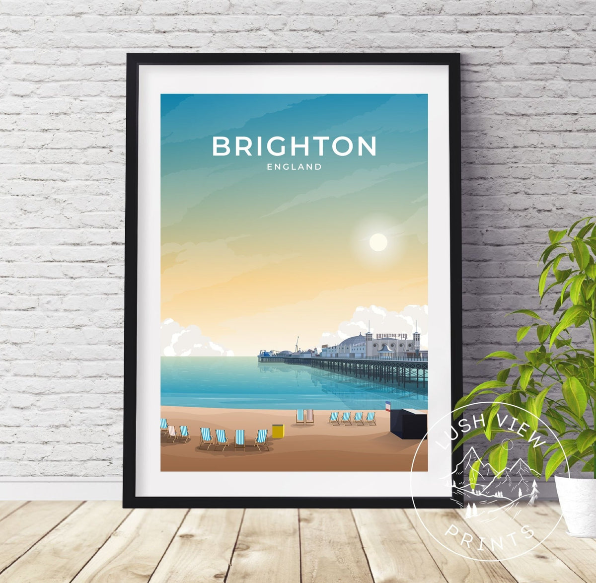 BRIGHTON - ENGLAND - LUSH VIEW PRINTS