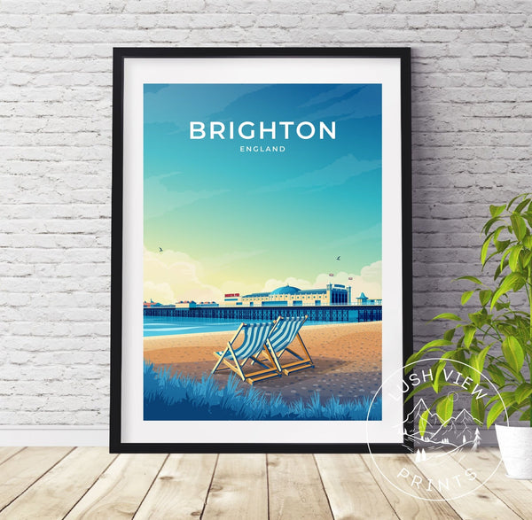 BRIGHTON - ENGLAND - LUSH VIEW PRINTS