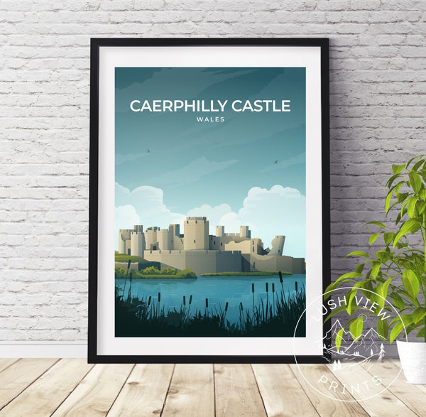 CAERPHILLY CASTLE - WALES - LUSH VIEW PRINTS