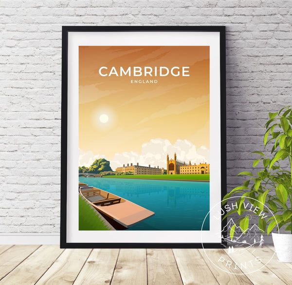 CAMBRIDGE - ENGLAND - LUSH VIEW PRINTS