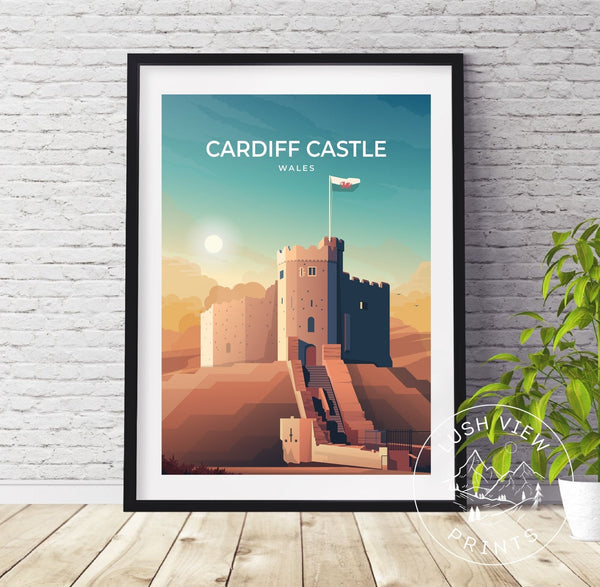 CARDIFF CASTLE PRINT | WALL ART - LUSH VIEW PRINTS