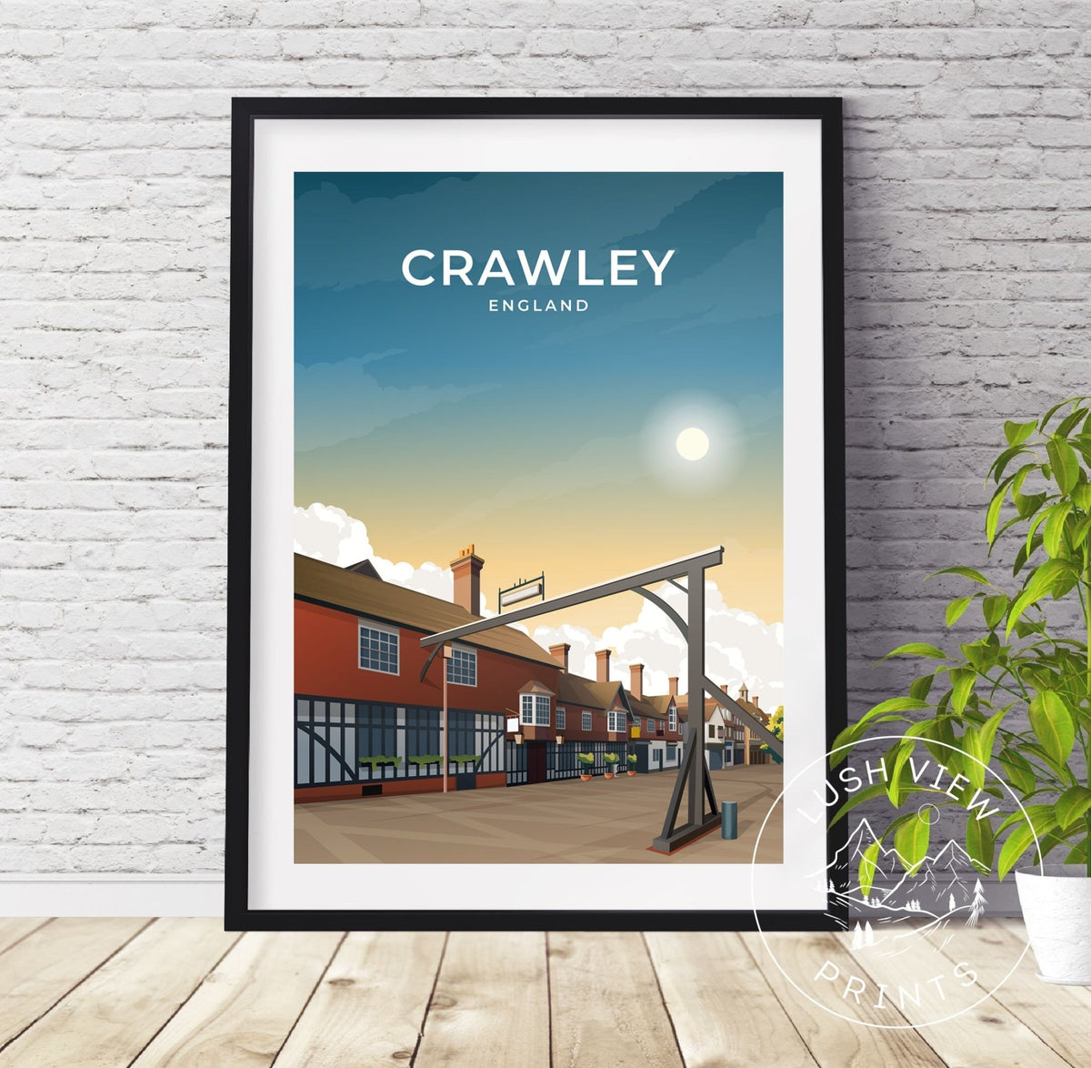 CRAWLEY - ENGLAND - LUSH VIEW PRINTS