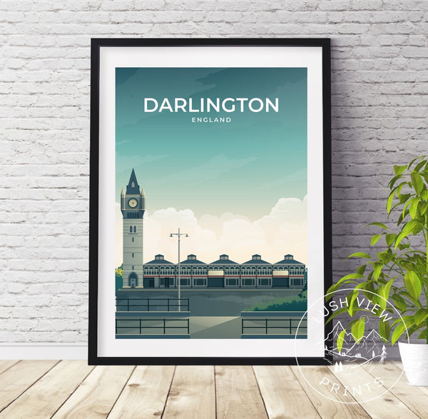 DARLINGTON - ENGLAND - LUSH VIEW PRINTS