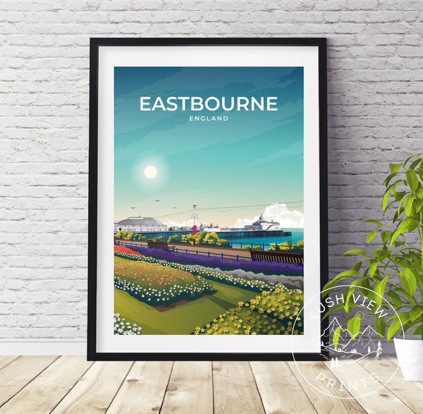 EASTBOURNE - ENGLAND - LUSH VIEW PRINTS