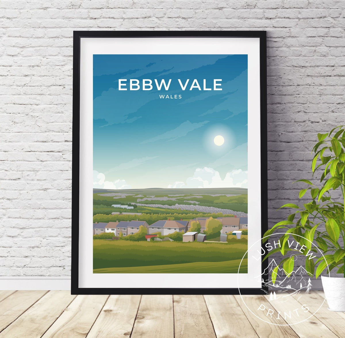 EBBW VALE - WALES - LUSH VIEW PRINTS