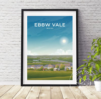 EBBW VALE - WALES - LUSH VIEW PRINTS