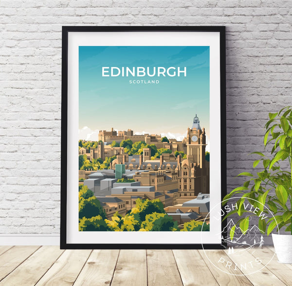 EDINBURGH - SCOTLAND - LUSH VIEW PRINTS