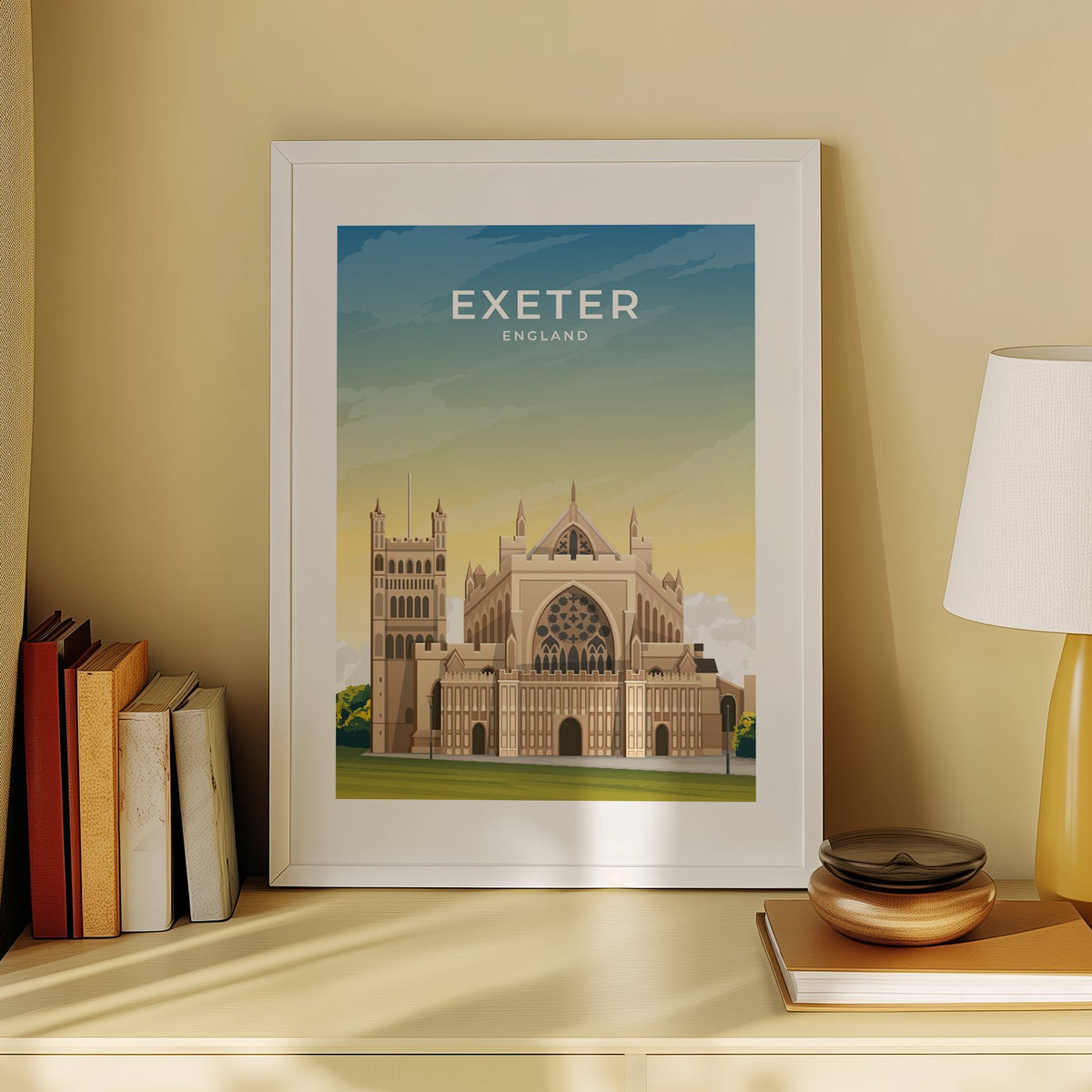 EXETER - ENGLAND - LUSH VIEW PRINTS