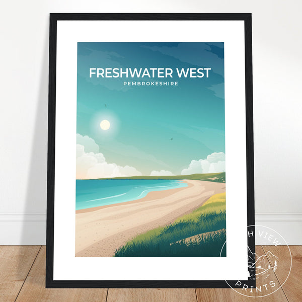 FRESHWATER WEST - PEMBROKESHIRE - LUSH VIEW PRINTS