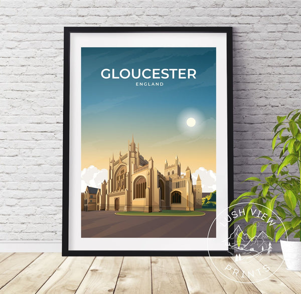 GLOUCESTER - ENGLAND - LUSH VIEW PRINTS