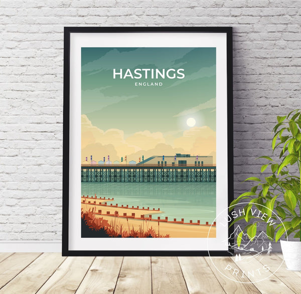 HASTINGS - ENGLAND - LUSH VIEW PRINTS