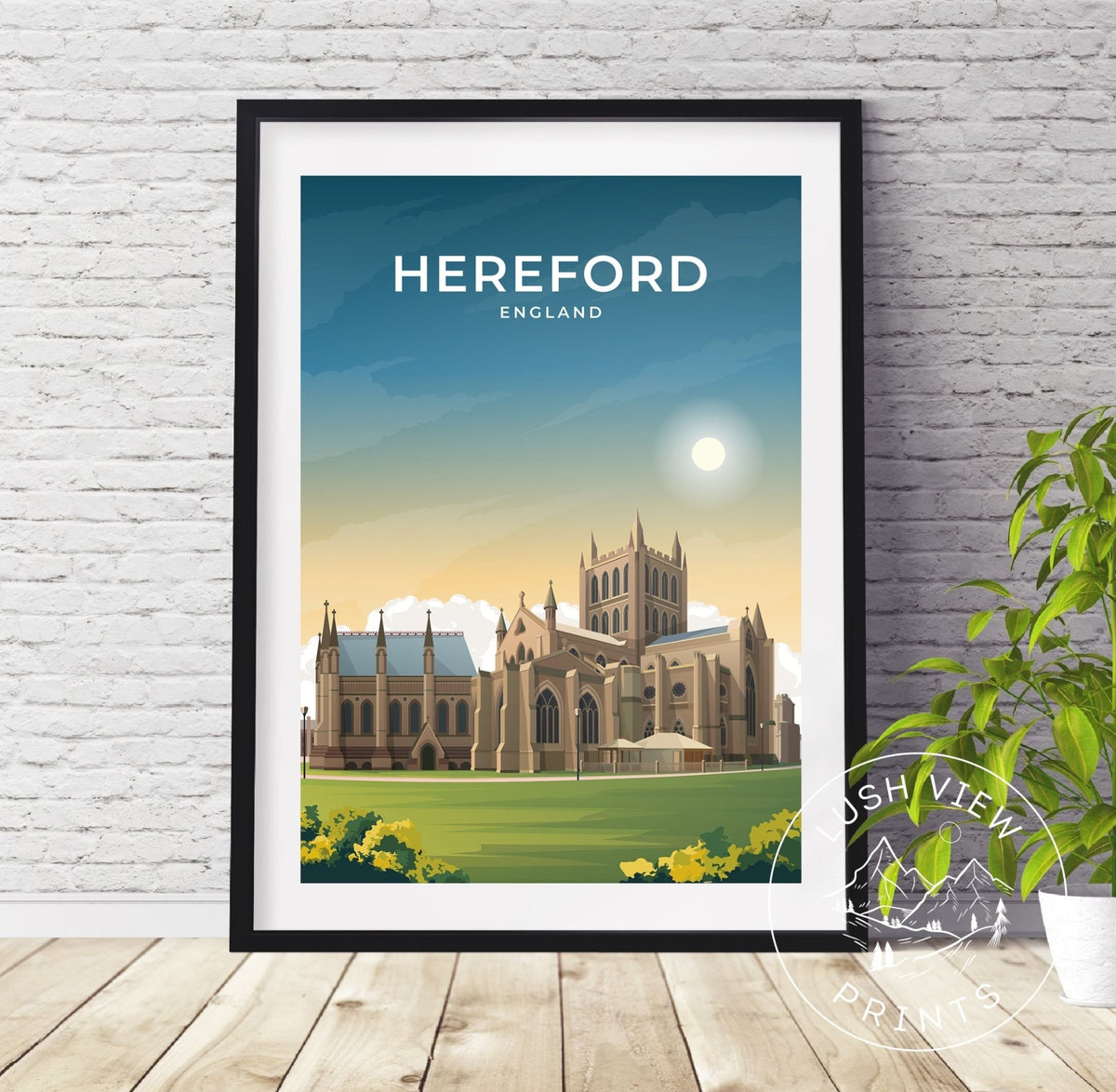 HEREFORD - ENGLAND - LUSH VIEW PRINTS