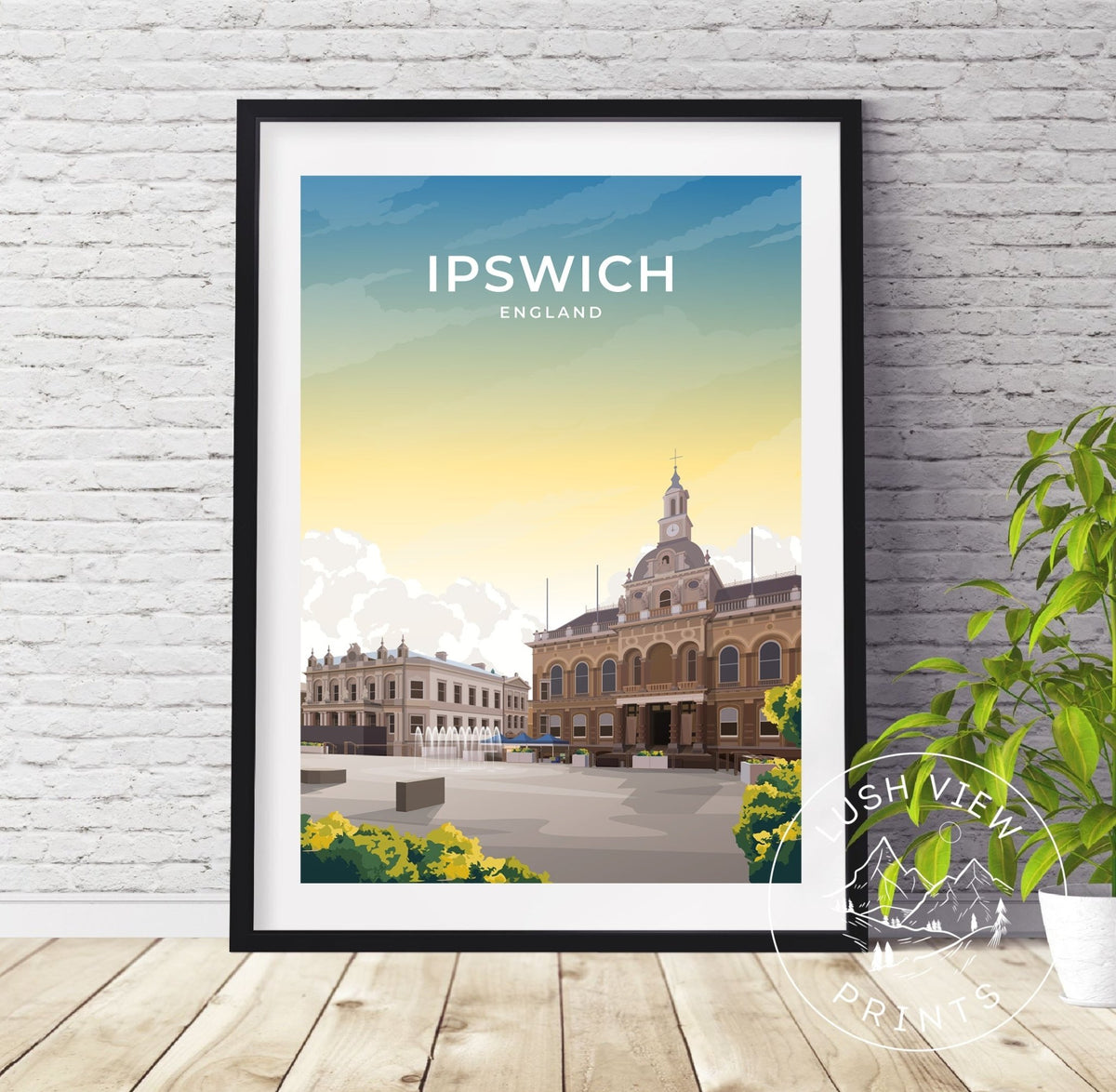 IPSWICH - ENGLAND - LUSH VIEW PRINTS