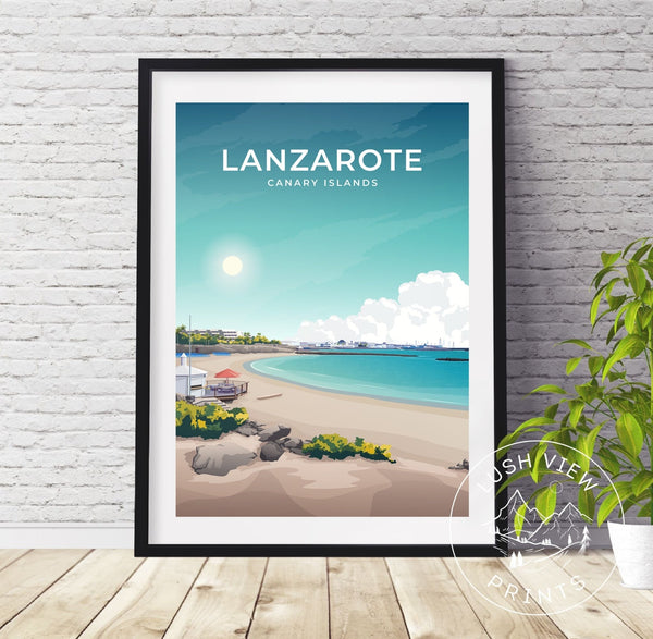 LANZAROTE - CANARY ISLANDS - LUSH VIEW PRINTS