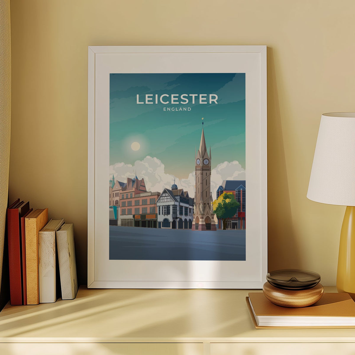 LEICESTER - ENGLAND - LUSH VIEW PRINTS