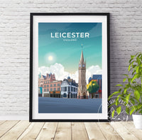 LEICESTER - ENGLAND - LUSH VIEW PRINTS