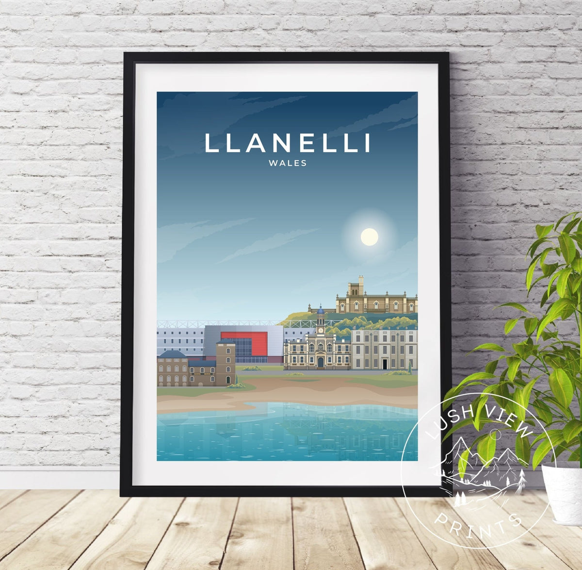 LLANELLI - WALES - LUSH VIEW PRINTS