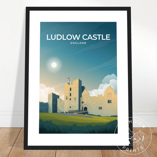 LUDLOW CASTLE - ENGLAND - LUSH VIEW PRINTS