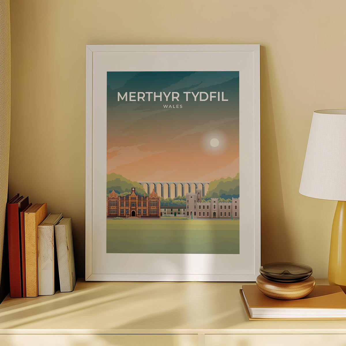 MERTHYR TYDFIL - WALES - LUSH VIEW PRINTS