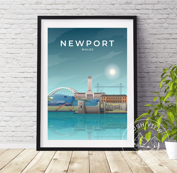 NEWPORT - WALES - LUSH VIEW PRINTS