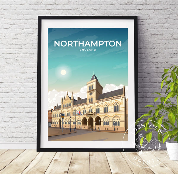 NORTHAMPTON - ENGLAND - LUSH VIEW PRINTS