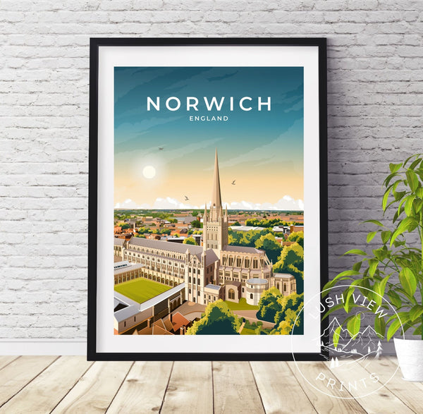 NORWICH - ENGLAND - LUSH VIEW PRINTS