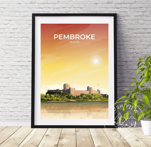 PEMBROKE - WALES - LUSH VIEW PRINTS