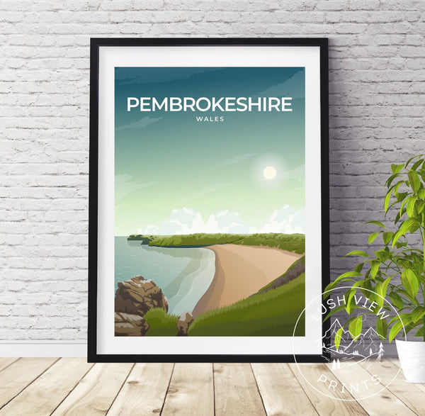 PEMBROKESHIRE - WALES - LUSH VIEW PRINTS