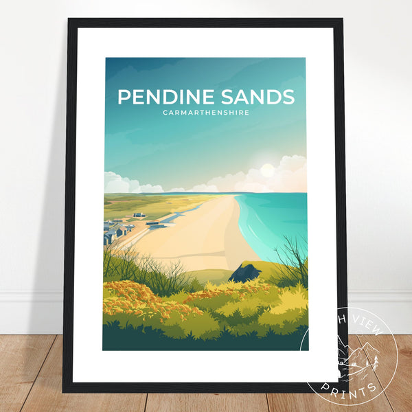 PENDINE SANDS - CARMARTHENSHIRE - LUSH VIEW PRINTS