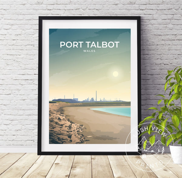 PORT TALBOT - WALES - LUSH VIEW PRINTS