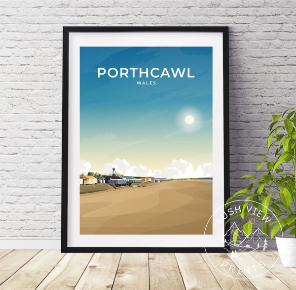 PORTHCAWL - WALES - LUSH VIEW PRINTS