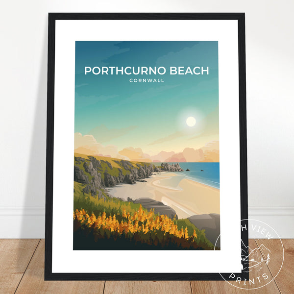 PORTHCURNO BEACH - CORNWALL - LUSH VIEW PRINTS