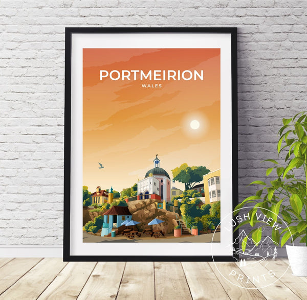 PORTMEIRION - WALES - LUSH VIEW PRINTS