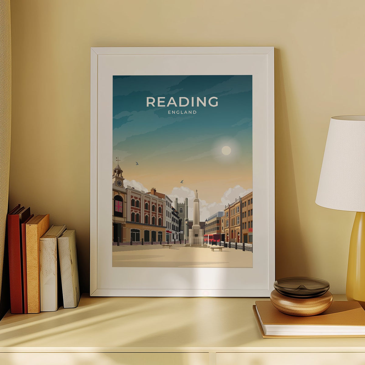 READING - ENGLAND - LUSH VIEW PRINTS