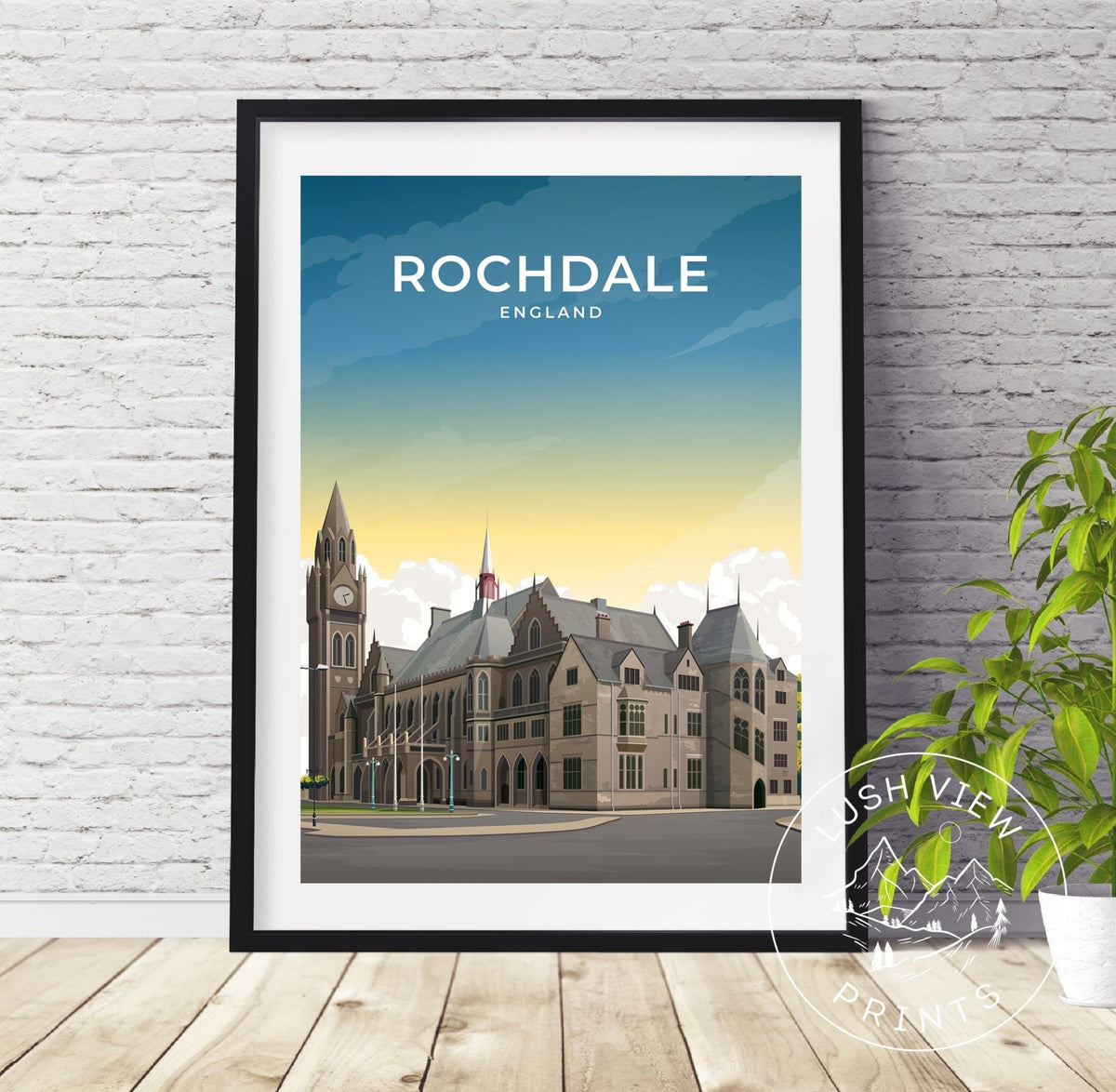 ROCHDALE - ENGLAND - LUSH VIEW PRINTS