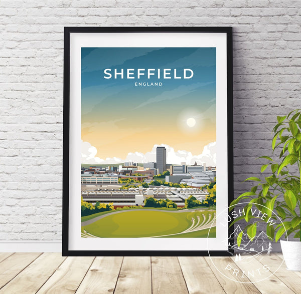 SHEFFIELD - ENGLAND - LUSH VIEW PRINTS