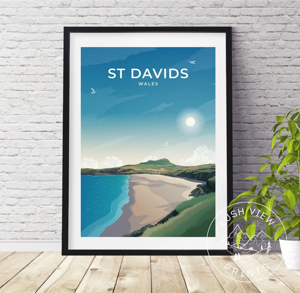 ST DAVIDS - WALES - LUSH VIEW PRINTS