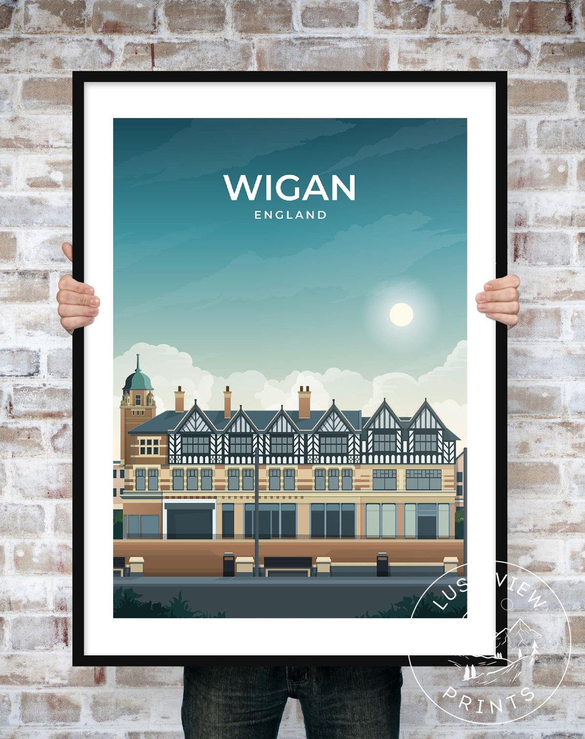 WIGAN - ENGLAND - LUSH VIEW PRINTS