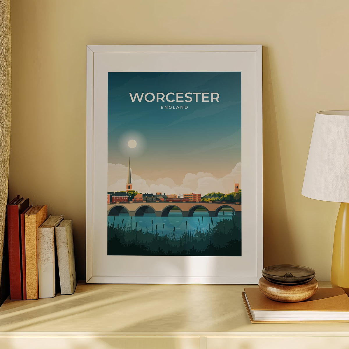 WORCESTER - ENGLAND - LUSH VIEW PRINTS