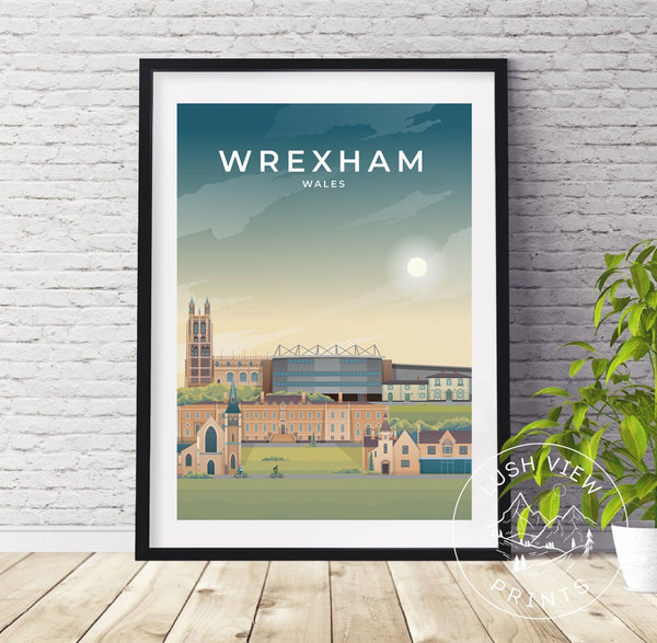 WREXHAM - WALES - LUSH VIEW PRINTS